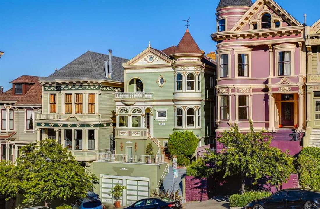 QueenAnne Victorian On San Francisco's Famed Postcard Row House